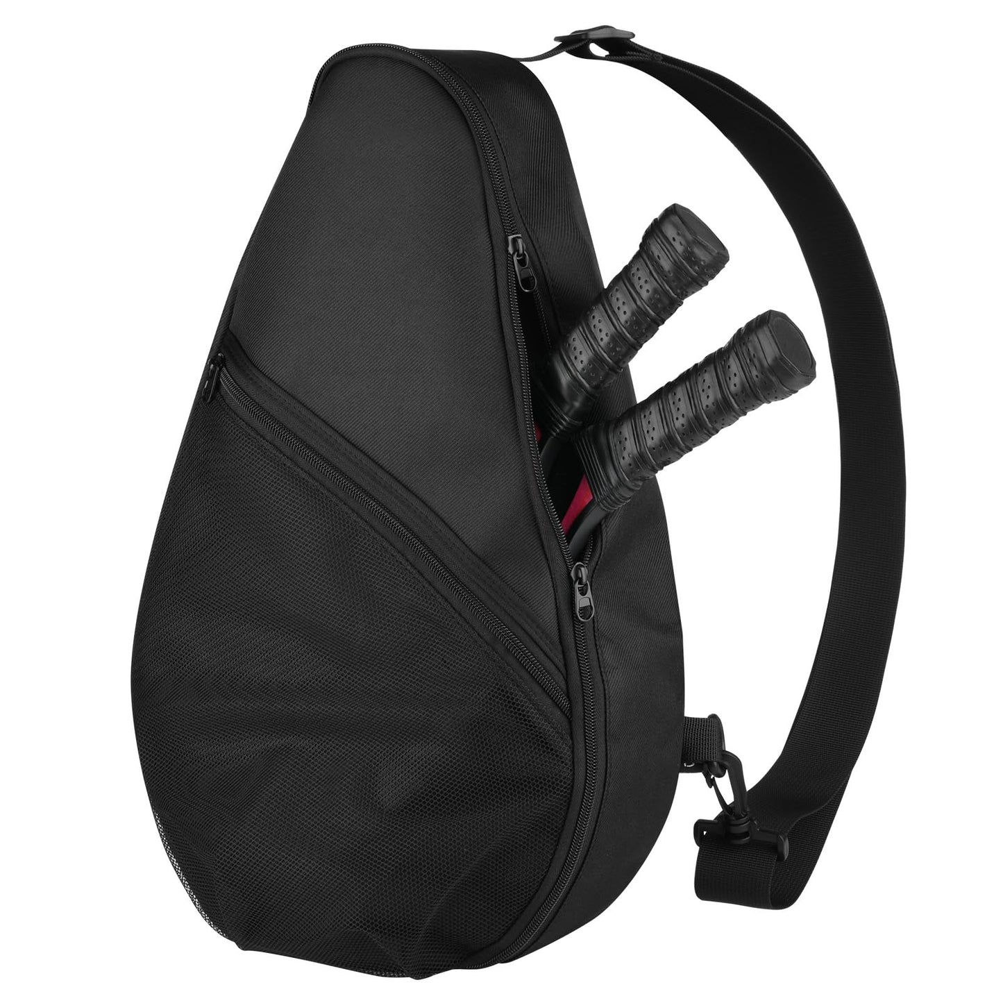 Cosmos Padel Racket Bag Pickleball Paddle Sling Backpack Padel Racquet Storage Bag - Padel (Paddel Tennis) Equipment Carrying Bag with Mesh Pocket for 2 Paddles, Balls, Water Bottle & Accessories