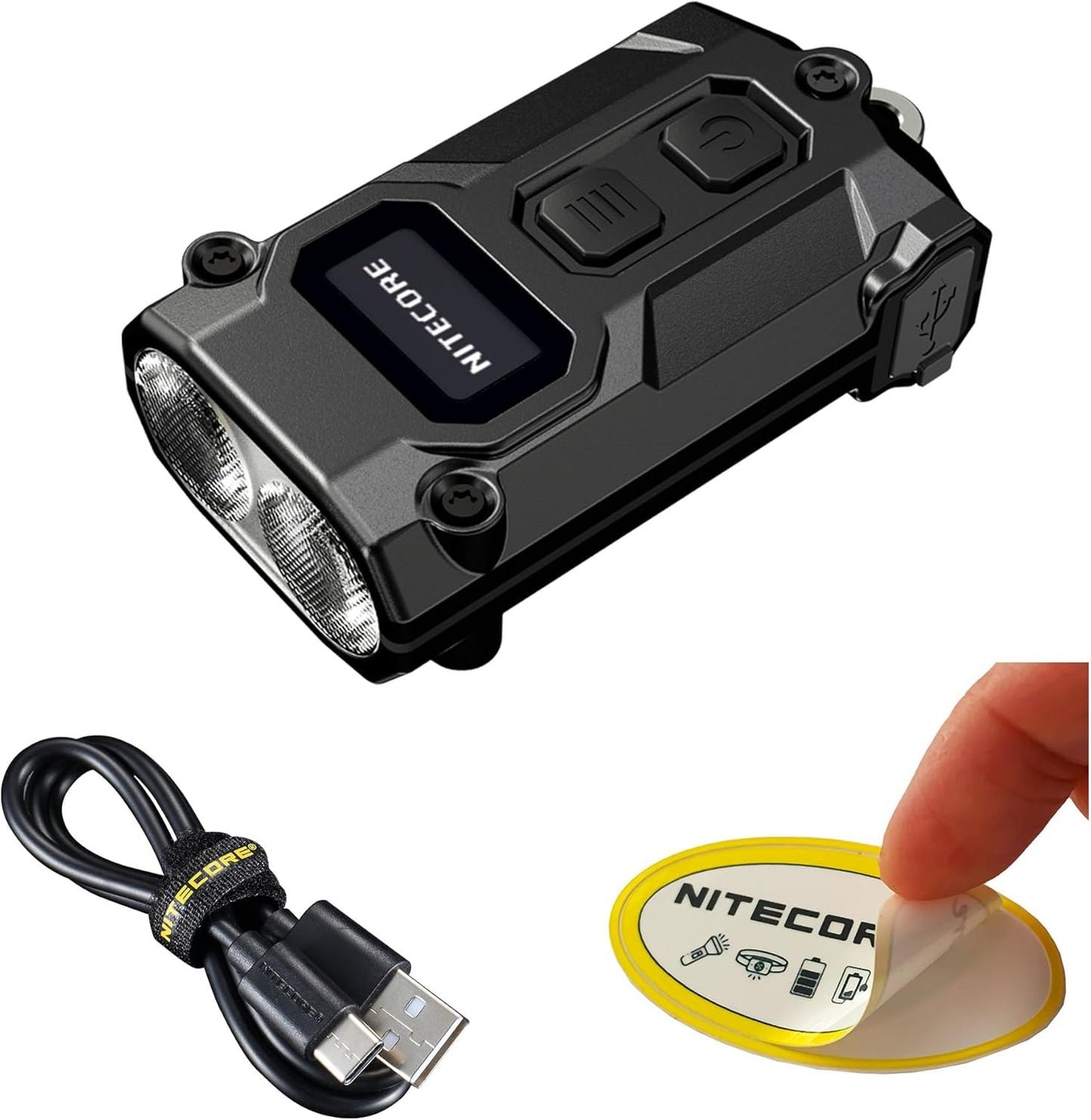Nitecore TINI 3 EDC Keychain Flashlight - 600 Lumen USB-C Rechargeable with 3 Color Temperatures