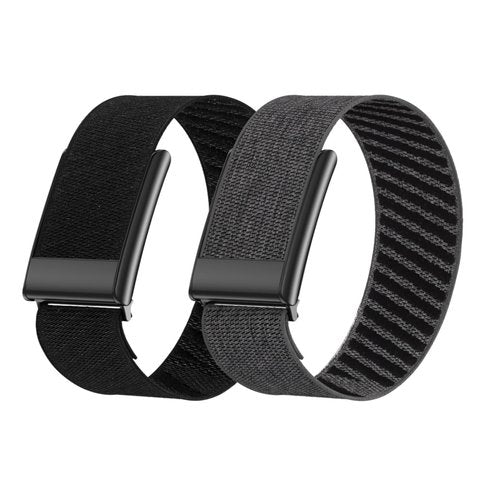 Vanet Nylon Straps Compatible with Whoop 5.0 Bands Peak, MG Life and One, Elastic Woven Strap Breathable Sport Adjustable Stretchy Braided Replacement Bands for Men Women [NOT for Gen 4], 2 Pack