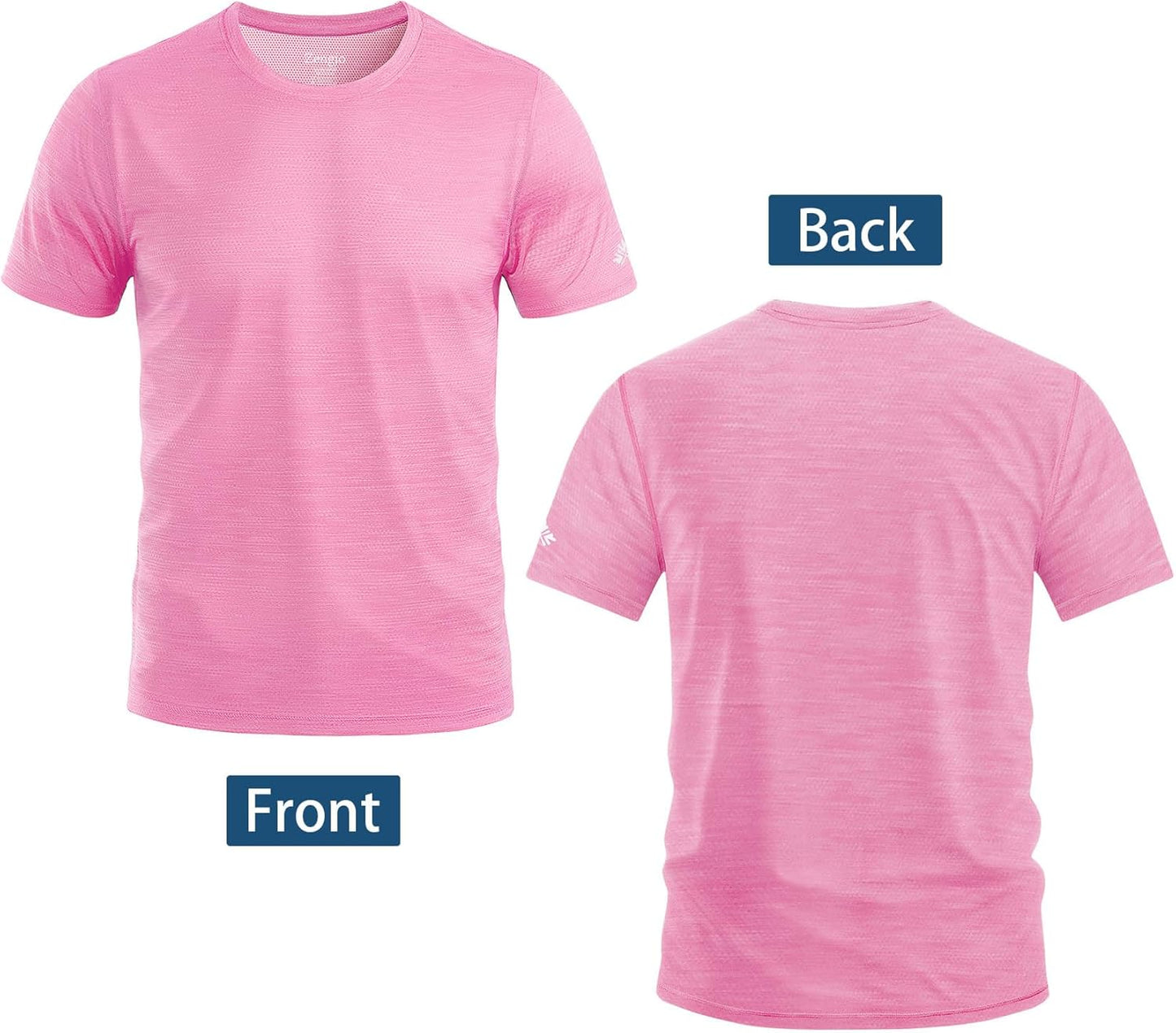 Zengjo Men's Moisture-Wicking Athletic Shirt - Quick-Dry Gym T-Shirt for Workouts