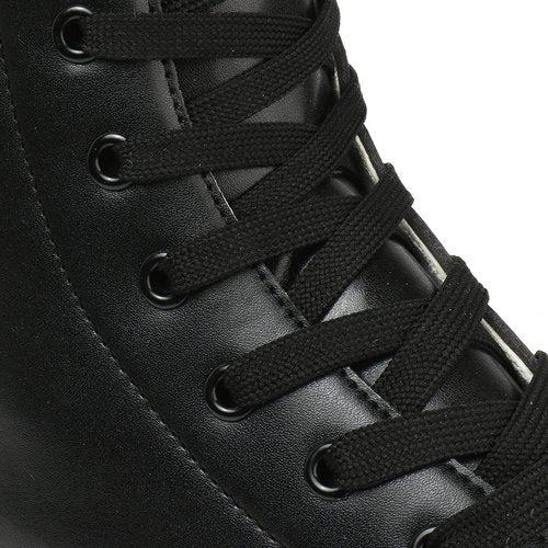 Womens Roller Skates PU Leather High-Top Roller Skates Classic Double-Row Wheels Shiny Indoor Outdoor Beginner Quad Skate for Teens Adult Unisex (Flash Wheel,40)
