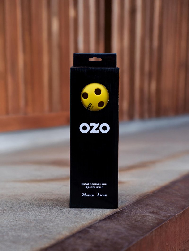 OZO Pickleball - Set of 100 Indoor Balls, 26 Holes, Injection Mould