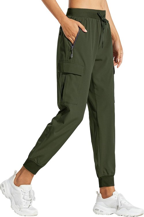 Libin Women's Cargo Joggers - Lightweight Quick-Dry Hiking Pants for Casual Travel | Comfortable Fit
