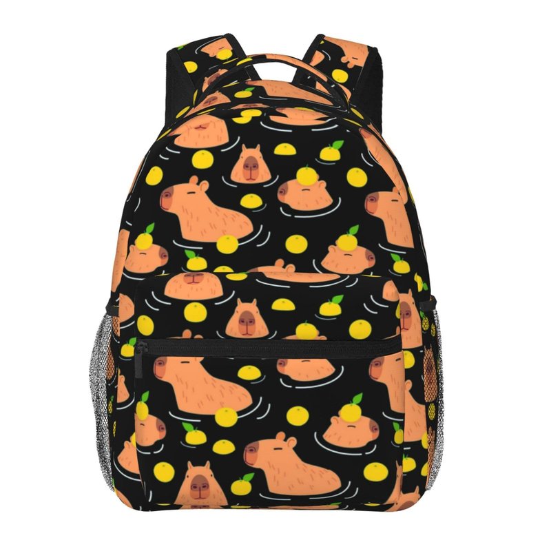 moremohome capybara backpack,capybara stuff,capybara accessories,capybara gifts,capybara supplies,cute backpack,backpack for women,backpack for men,11.4 * 7.8 * 15.7 inches,04
