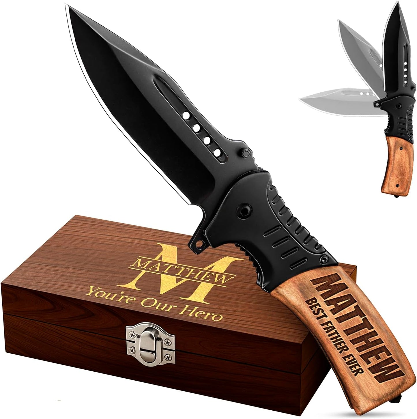 Skiennix Custom Knife - Personalized Engraved Gifts for Men & Women - Unique Pocket Knives for Any Occasion
