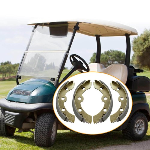 Club Car Brake Shoes for Club Car DS 1995-up, Precedent 2004-up 1018232-01 Golf Cart Replacement Brake Shoe Pads (2 Short & 2 Long)