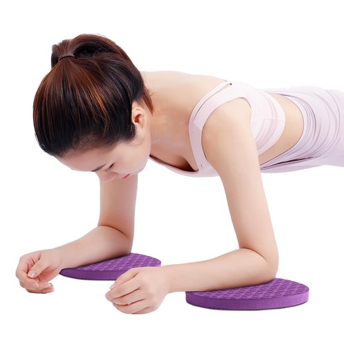 2-Pack TPE Yoga Knee Pads & Exercise Mat - Extra Thick Non-Slip Support for Plank, Push-Up, Kneeling, Pilates & Floor Workouts - Full Body Protection for Knees, Elbows, Wrists - Ideal Yoga Essentials for Women & Men