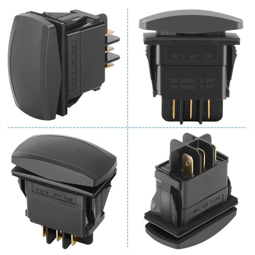Forward Reverse FWD REV Switch 48V for Since 1996 Electric Golf Cart Club Car DS/Onward/Tempo/Precedent, Replacement Part 101856001, 101856002 (Screw Set Without Base)