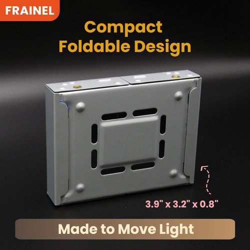FRAINEL Mini Pocket Stove – Foldable German Style Emergency Furnace, Lightweight Portable Camp Stove for Backpacking, Snow Camping, Survival, Outdoor Cooking | Winter Picks