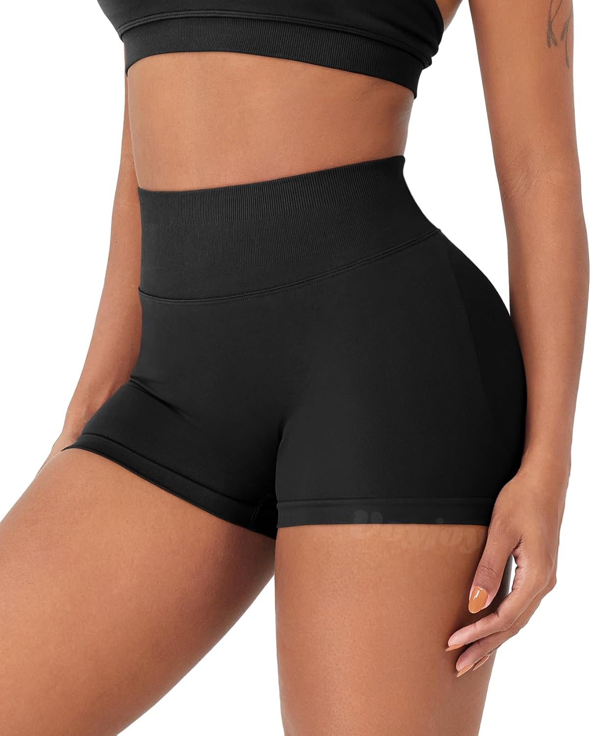VOYJOY Workout Shorts for Women - Scrunch Butt Lifting Seamless Gym Biker Shorts | 2.5" to 6" Sizes