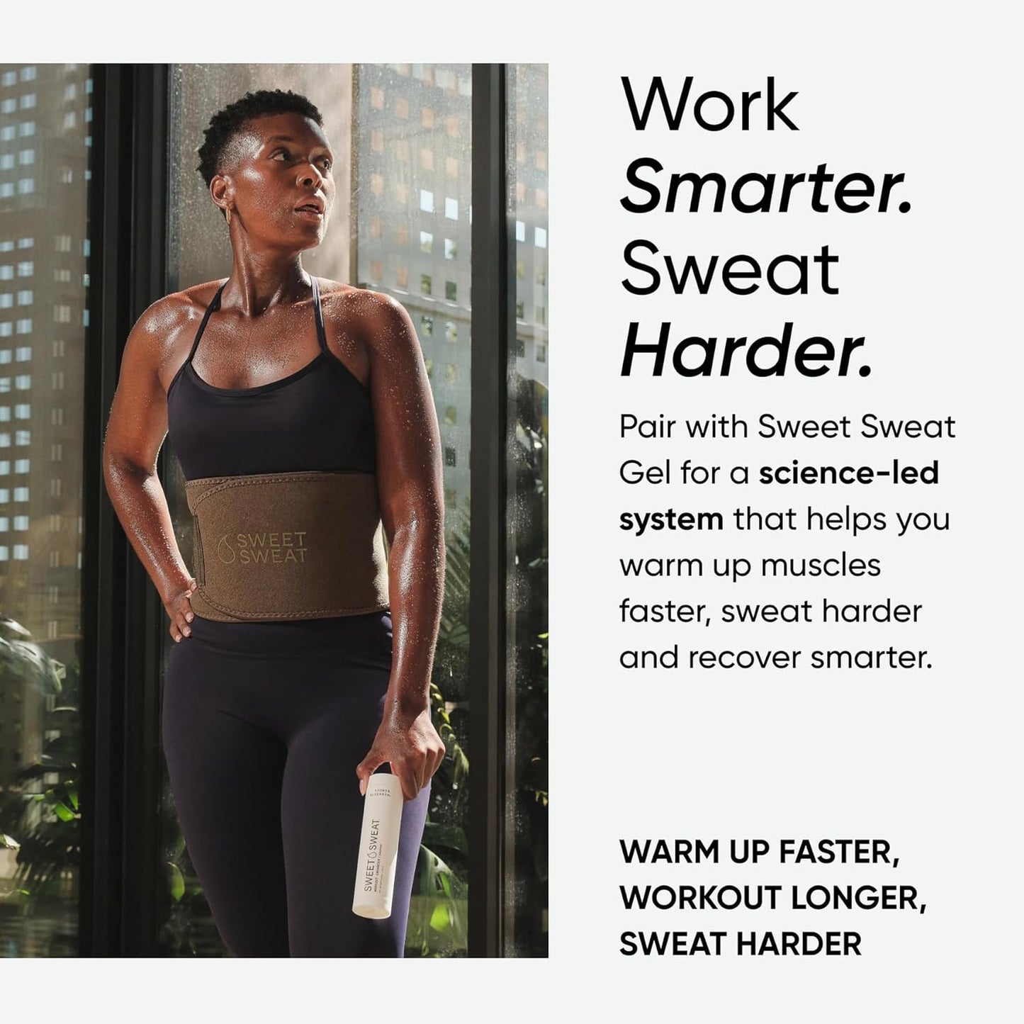 Sports Research Sweet Sweat Waist Trimmer - Premium Sweat Enhancing Fitness Band for Men & Women