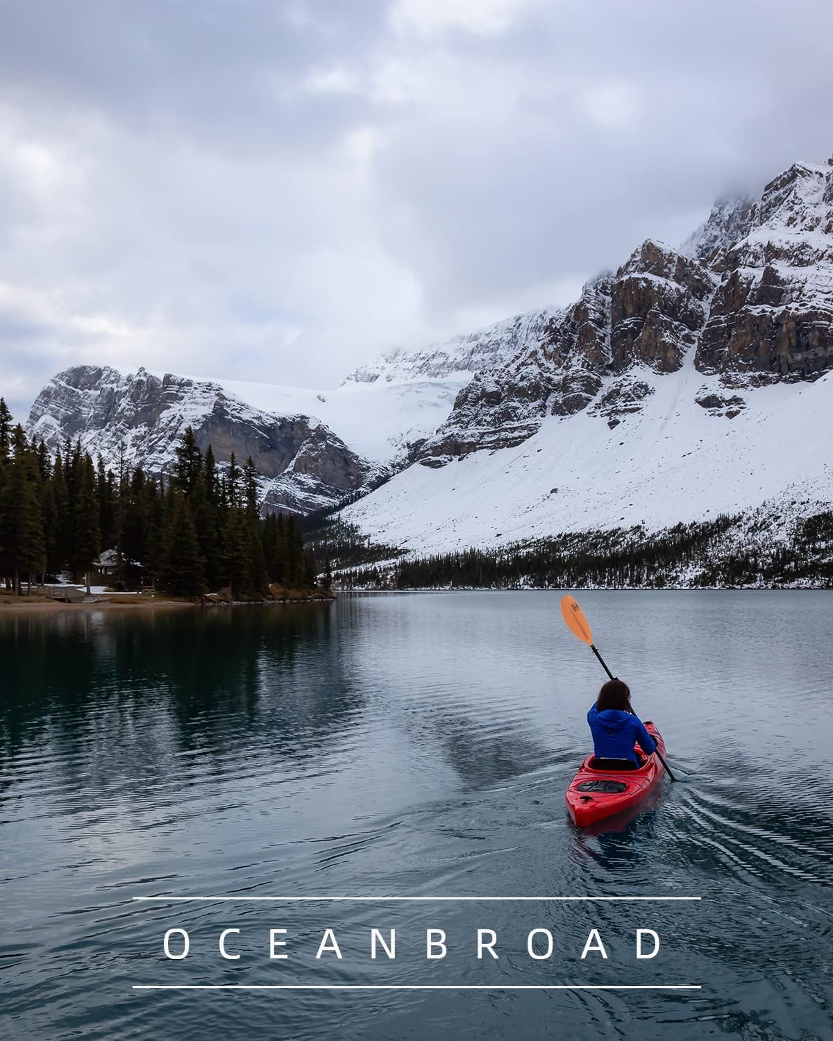OCEANBROAD Kayak Paddle - Lightweight Alloy Shaft | Available in 86in, 90.5in, 95in Lengths