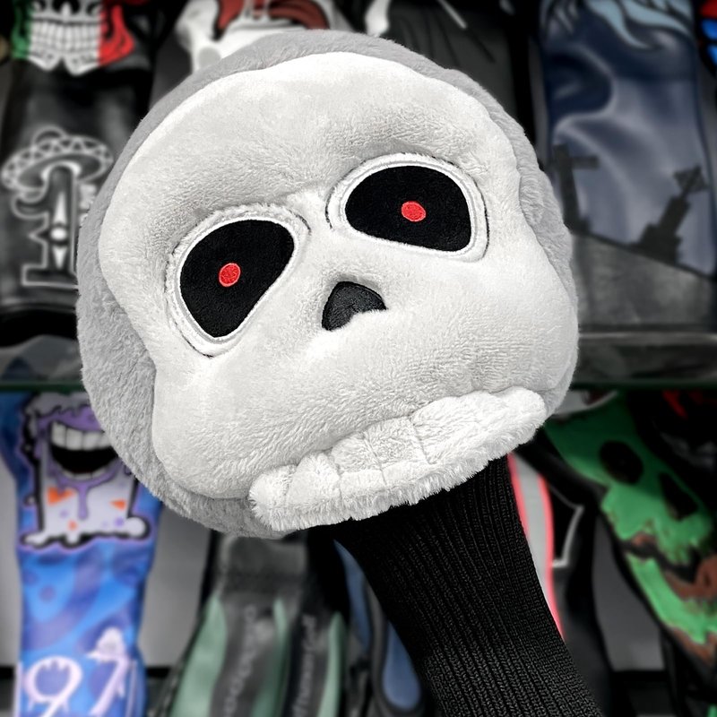 Big Crazy Golf Club Head Cover Funny Golf Headcover, Plush Driver Headcover, Golf Head Covers Gift for Men Women,Soft Lining Golf Gift Birthday (Skull Ⅲ)