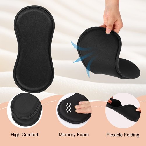 Lyreh 2pcs Abdominal Side Compression Boards, 11.81x5.51x0.47in Sponge Material Lipo Foam Lateral Protectors for Post Surgery Recovery Waist Filling Skin Anti-Sagging(Black)