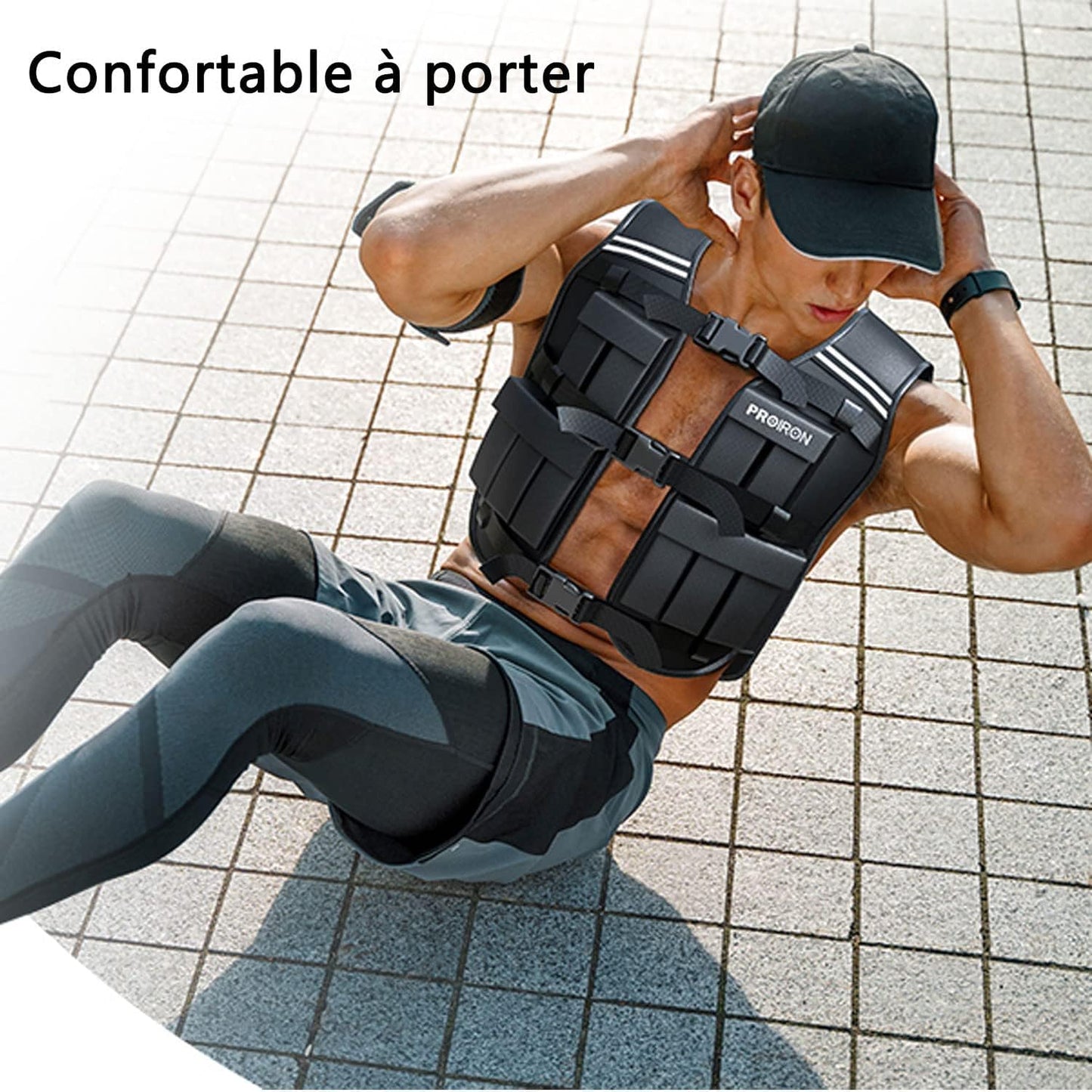 PROIRON Adjustable Weighted Vest 2-44lb,Strength Training Weight Vests for Men Women with Removable Weights, Body Weight Vest for Running Workout Walking Fitness Cardio,Home Gym Equipment