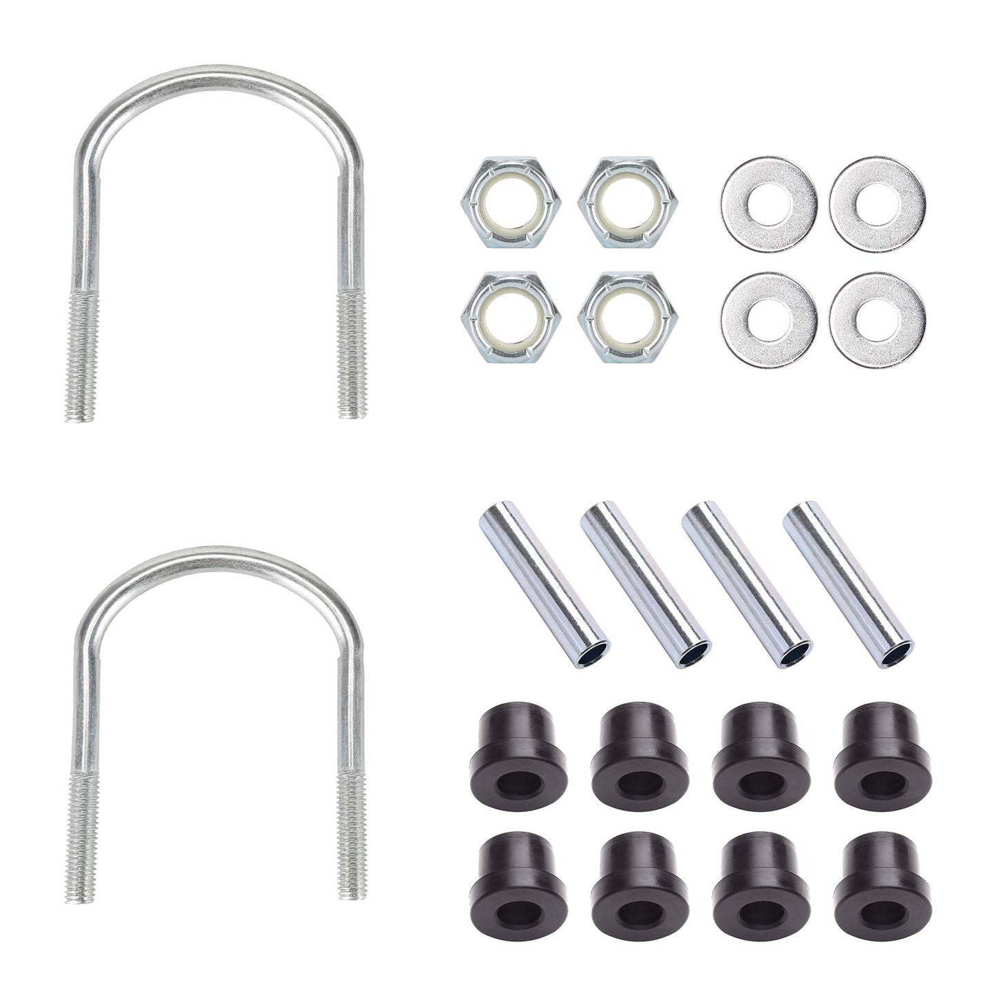 10L0L Golf Cart Rear Spring Kit for Club Car Precedent 2004-up, Heavy Duty 4 Leafs (Layers), Replace OEM# 102509301, 102513001