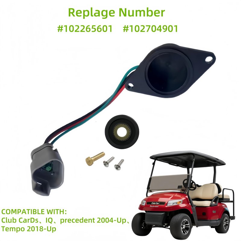 GENOUR Club car Speed Sensor High Speed Magnet Fits Club Car IQ DS/Precedent 48V | Replaces OEM# 102704901 102265601 | Golf Cart Speed Sensor Controller Accessory (2004-Up ADC Motor)