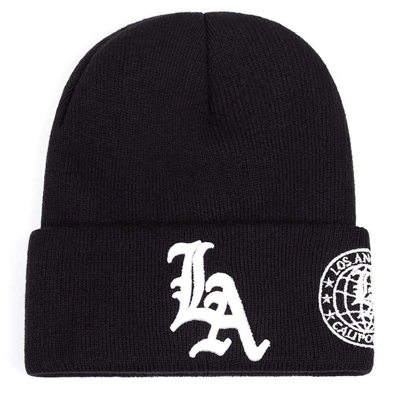 UMiCHOi Los Angeles Beanie Hats for Adults Men Women Black Gray Hat Beanie Cap for Teens Youth