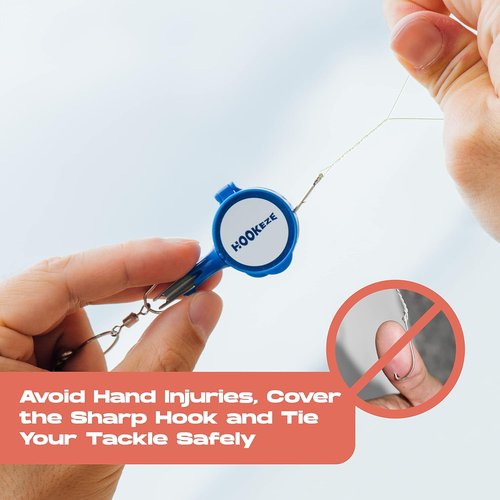 HOOK-EZE Fishing Knot Tying Tool - Effortlessly Tie Fishing Knots | Protect from Fish Hooks | Ideal for Beginners