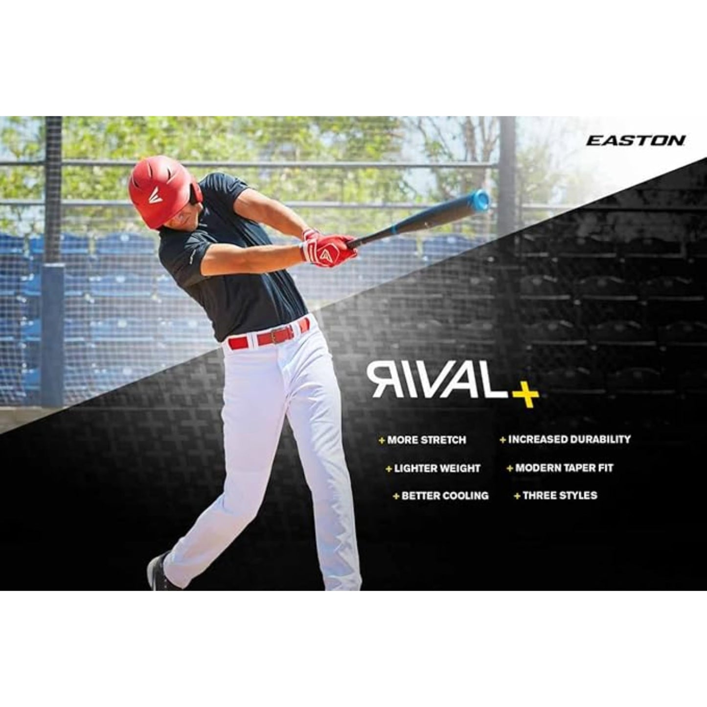 Easton | RIVAL+ Knicker Piped Baseball Pant | Grey/Navy | Youth | Small