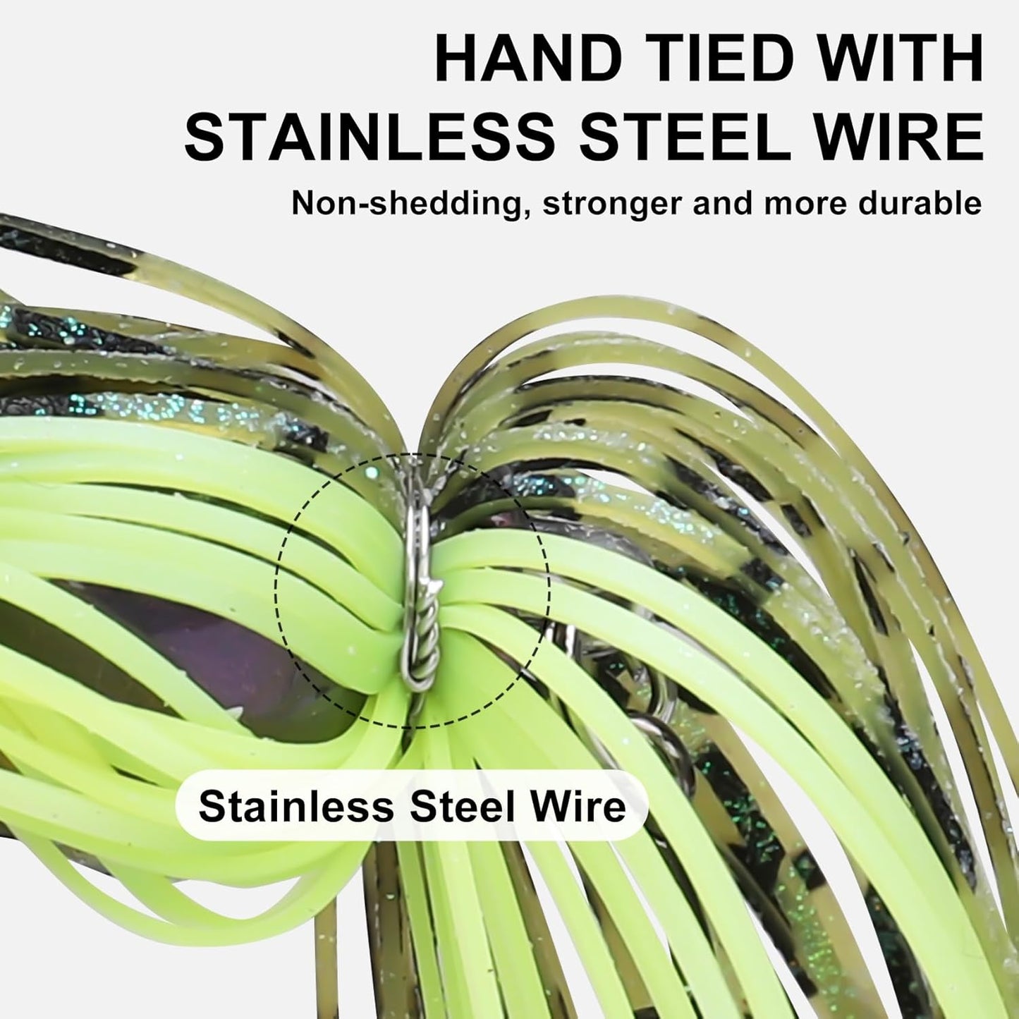 TRUSCEND Fishing Jigs - Ultra Smooth Teflon Hook & Titanium Weed Guard | Perfect for Crappie, Bass & Trout