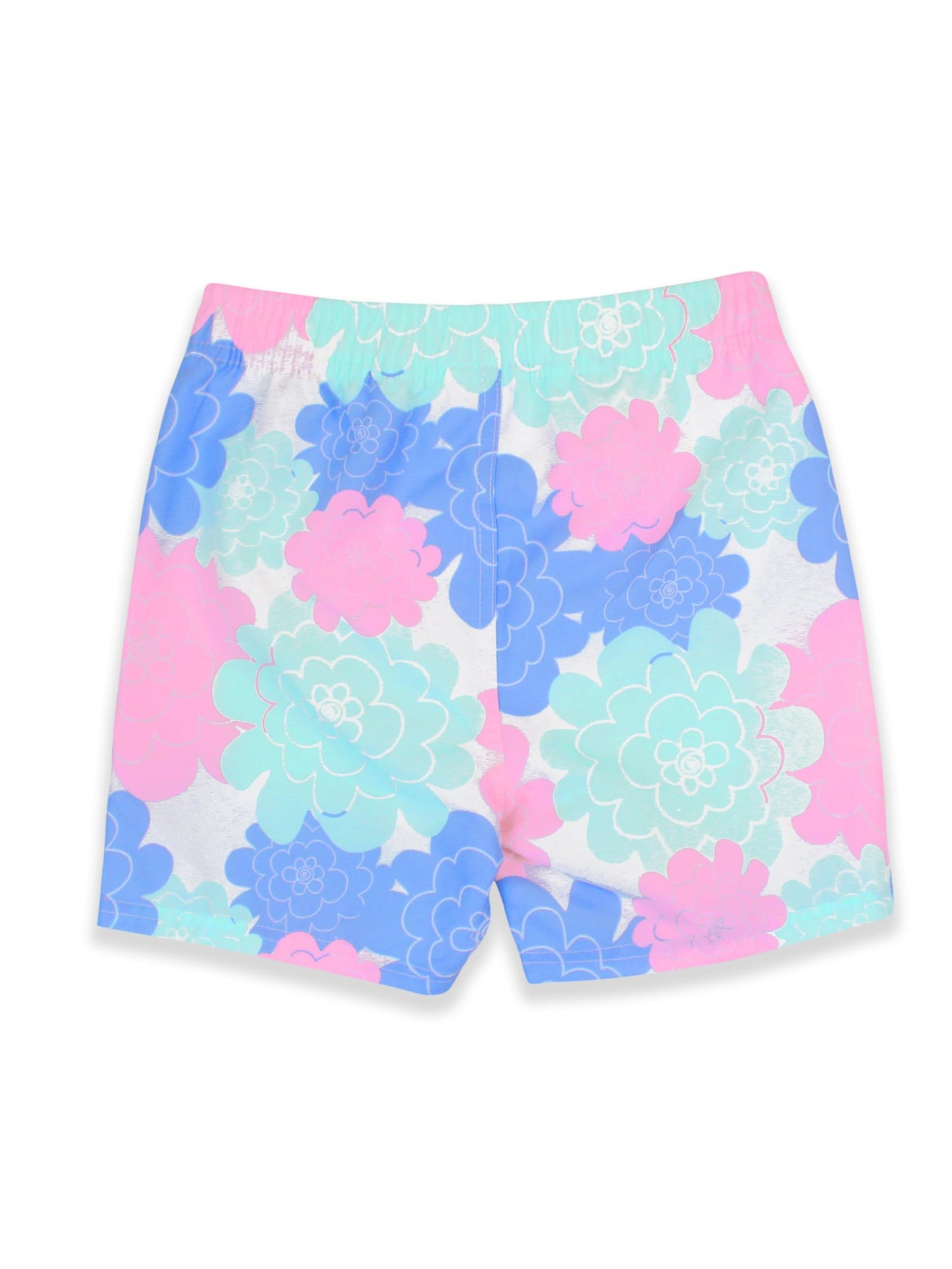 RUGGEDBUTTS Boys UPF50+ Sun Protection Fruits & Florals Swim Trunks - Pastel Petals, 2T