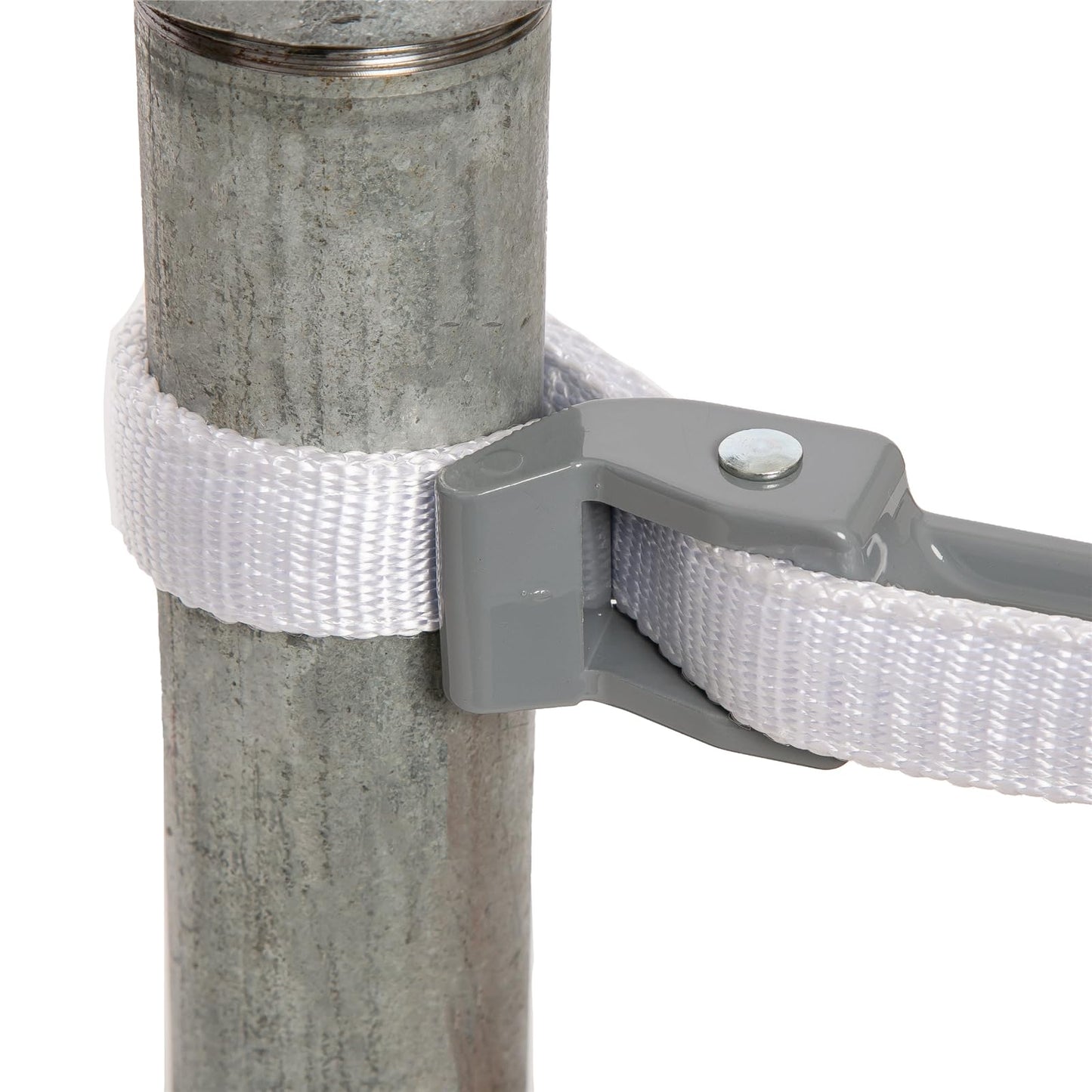 HOMEGOAL 12 Inch Handle Strap Wrench, Adjustable Anti-sliding Pipe Wrench, Oil Filter Strap Wrench, Double Layered Thickened Nylon Strap (Grey)