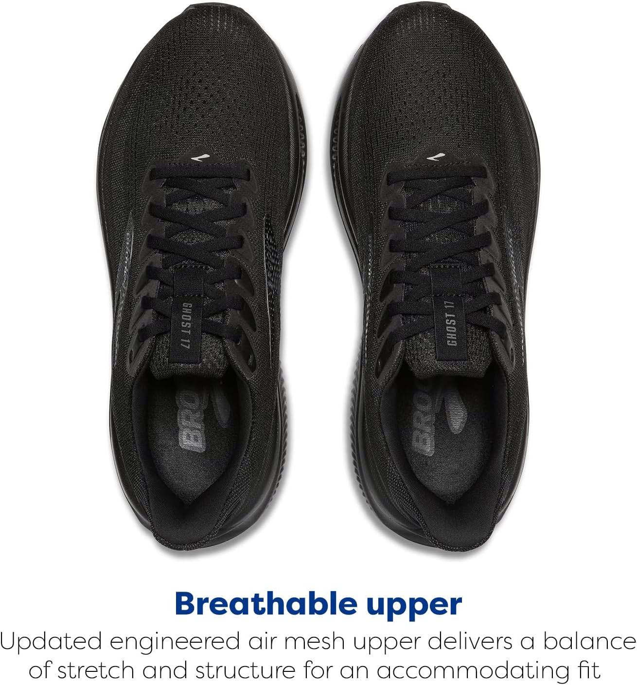 Brooks Men's Ghost 17 Running Shoes - Lightweight Comfort for Neutral Runners | Available in Multiple Sizes