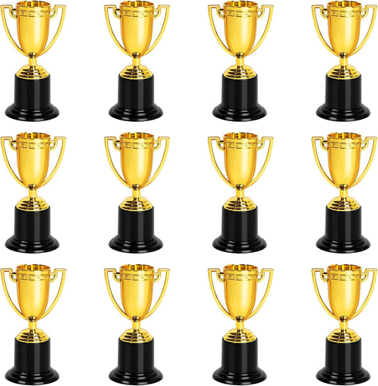 ZZYFGH Mini Gold Trophy Cups - 4 Inch Award Trophies for Sports, Parties & Competitions