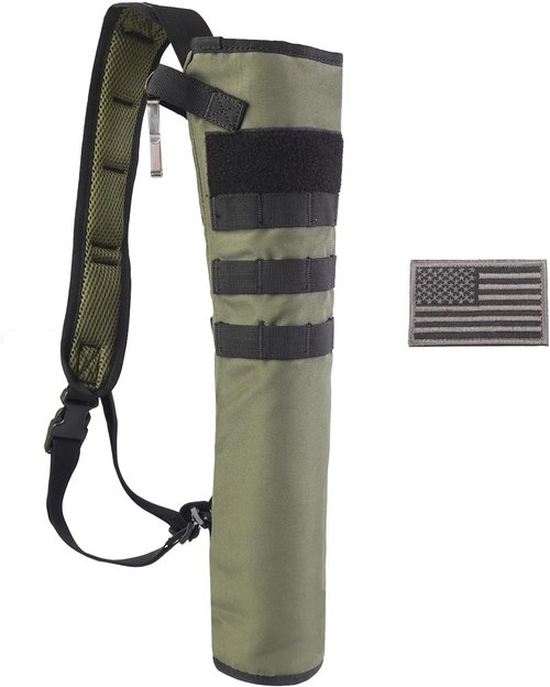 KRATARC Archery Back Arrow Quiver - Lightweight & Foldable Compact Hip Bag for Target Shooting
