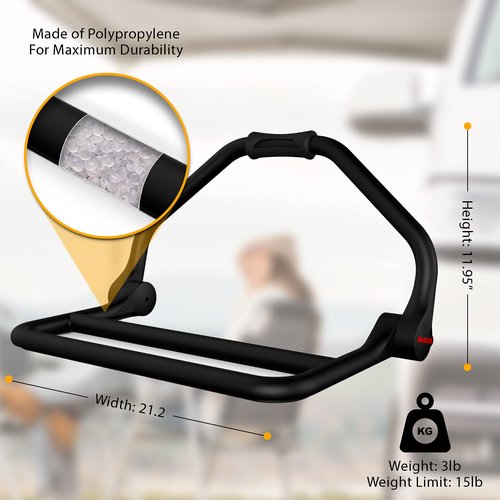 Malo'o Portable DryRack – Dry Wetsuits, Camping, Fishing & Scuba Gear - Heavy Duty Hanger-Two Drying Bars- Weatherproof & collapsable- Polypropylene