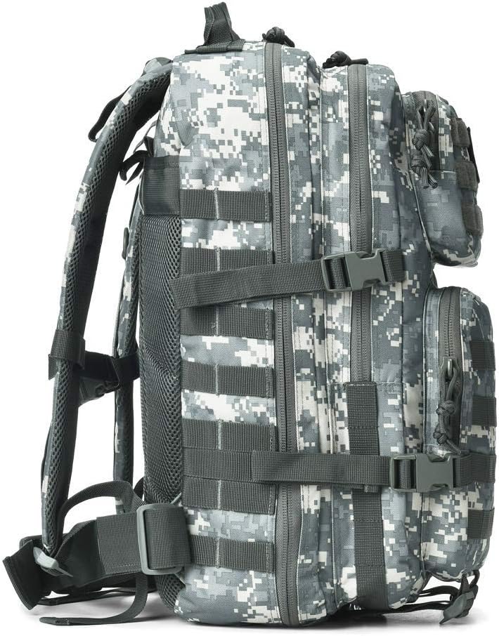 REEBOW GEAR Military Tactical Backpack - Large 3-Day Assault Pack | Molle Design in ACU Camo