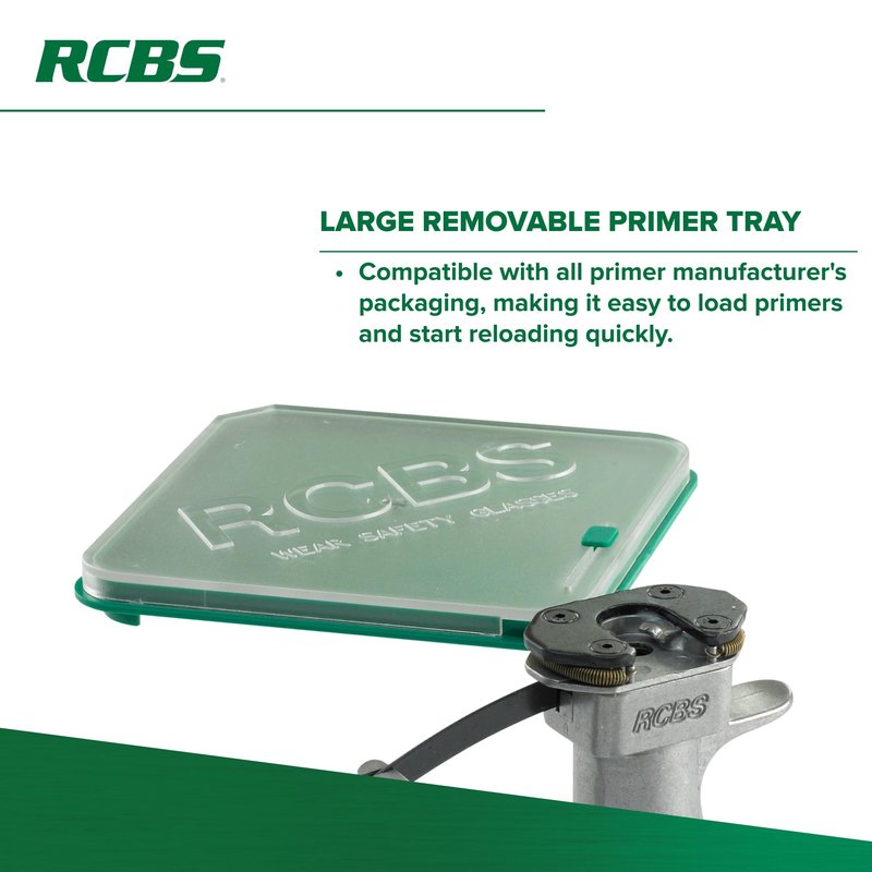 RCBS 90201 Universal Hand Priming Tool , Green