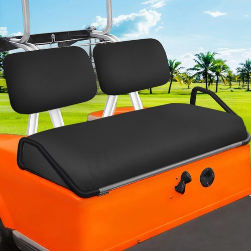 RIZINKART Golf Cart Seat Covers Sets Fit for Yamaha G22 G19 G16 G14 G11 G9 G8 G2, Club Car DS Pre-2000 Aftermarket Regular Front Seat Cushion，Durable Stretchy Breathable Washable Polyester Mesh Cloth