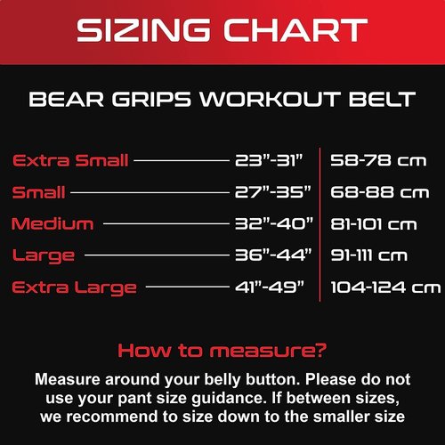 Bear Grips 5mm Leather Weightlifting Belt for Men & Women, Premium Leather with Carrying Case, Double Prong Powerlifting Belt for Squats, Deadlifts, Gym, Stealth Black, X-Large