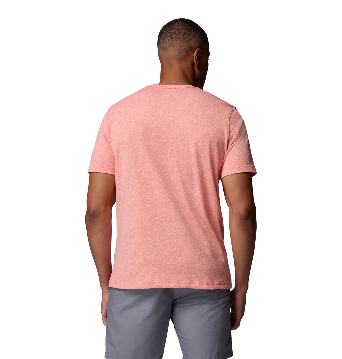 Columbia Mens Thistletown Hills Short Sleeve T-Shirt, Zing Heather, Medium