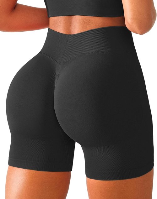 BRXL Scrunch Butt Lifting Shorts - V Back Seamless High Waist Compression for Women | 5" Gym Shorts