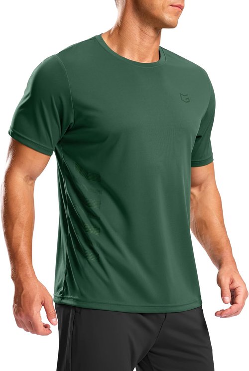 G Gradual Men's Athletic Running Shirt - Quick Dry Moisture-Wicking Short Sleeve Gym Top