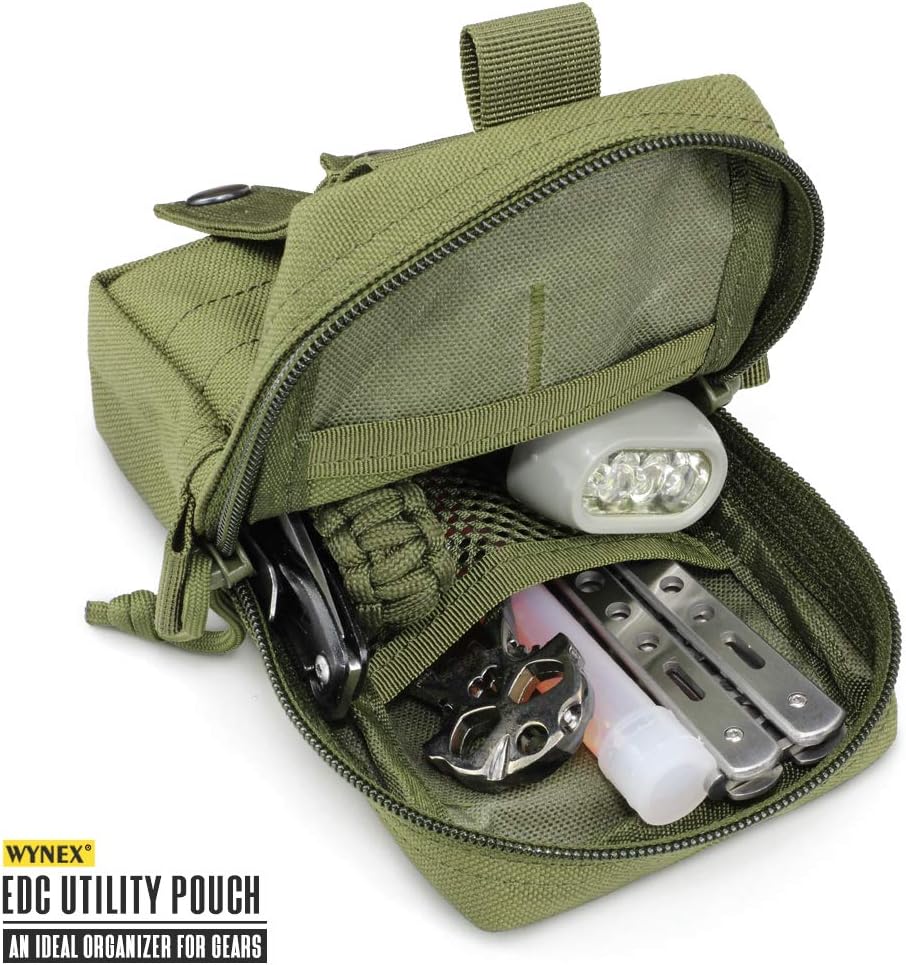 WYNEX Tactical EDC Pouch - Molle Utility Organizer for Phones & Gadgets | Versatile Waist Pack
