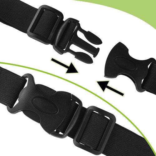 JOVITEC Race Number Belt - 2 Pack with 6 Gel Loops for Running, Cycling & Triathlon Events