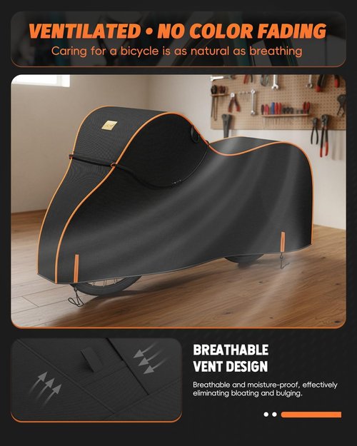 Bike Cover Waterproof | 600D Heavy Duty Bicycle Covers for 1-3 Bikes - UV, Rain, Dust & Snow Protection