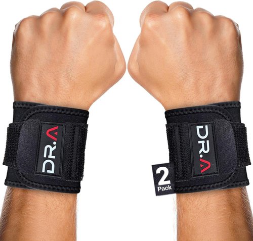 Dr. Arthritis Carpal Tunnel Wrist Brace - Adjustable Support for Pain Relief | 2-Pack, Black (Right/Left Hand)