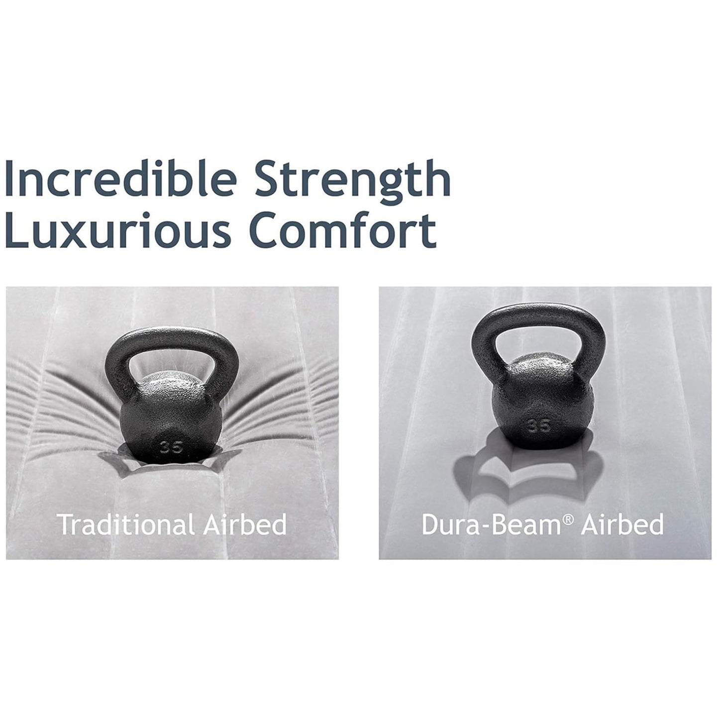 Intex Dura-Beam Deluxe Comfort-Plush Air Mattress - 22" Queen Airbed