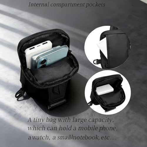 GORELAX Compact Crossbody Sling Bag - Versatile Chest Pack for Men & Women | Ideal for Running & Travel