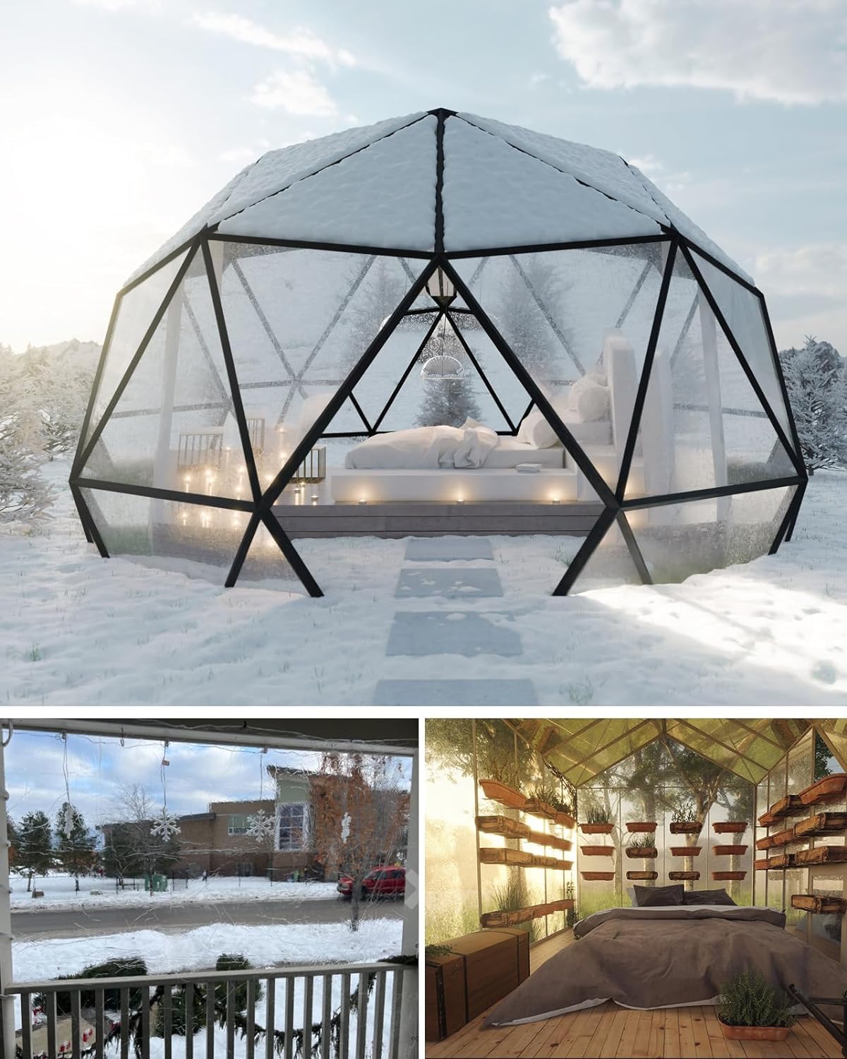 Clear Tarp, 3x5ft Clear Tarps with Grommets,14 MiL Heavy Duty Waterproof with Reinforced Edge for Patio and Pavilion,Porch and Outdoor Garden Pet Hutch Roof