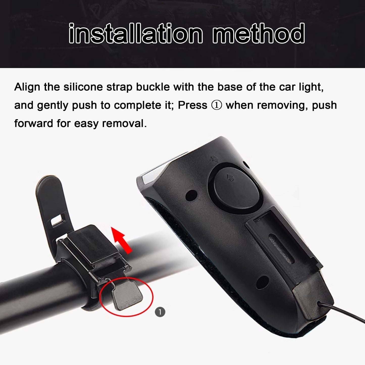 Rechargeable Bike Lights with Electric Bell, Ultra Bright Bicycle Lights for Night Riding, 3 Light Modes for Night Riding with Quick-Release - Bike Headlight with Horn and Tail Light