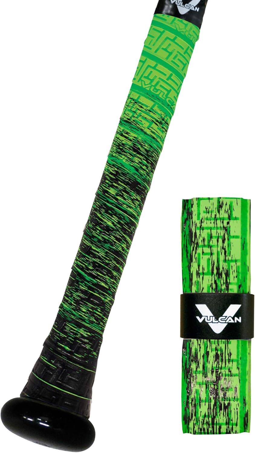 Vulcan Bat Grip - 0.50mm, 1.00mm, 1.75mm | Perfect for Baseball & Softball | Multiple Colors Available