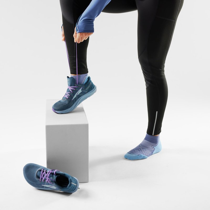 Smartwool, Women's, Run Targeted Cushion Ankle, Nightfall Blue, Medium