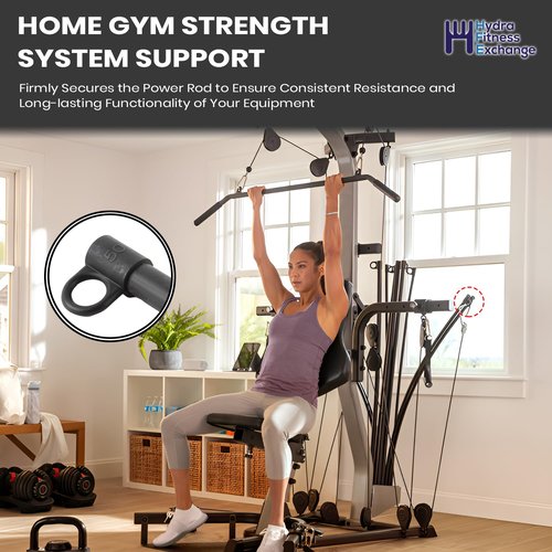 End Cap 80211 for 50lb Power Rod – Durable Nylon Rubber Replacement Gym Part Accessory for High Resistance Rods – Compatible with Bow-Flex Home Gym Strength System PR1000 PRO XTL Xtreme 2 SE