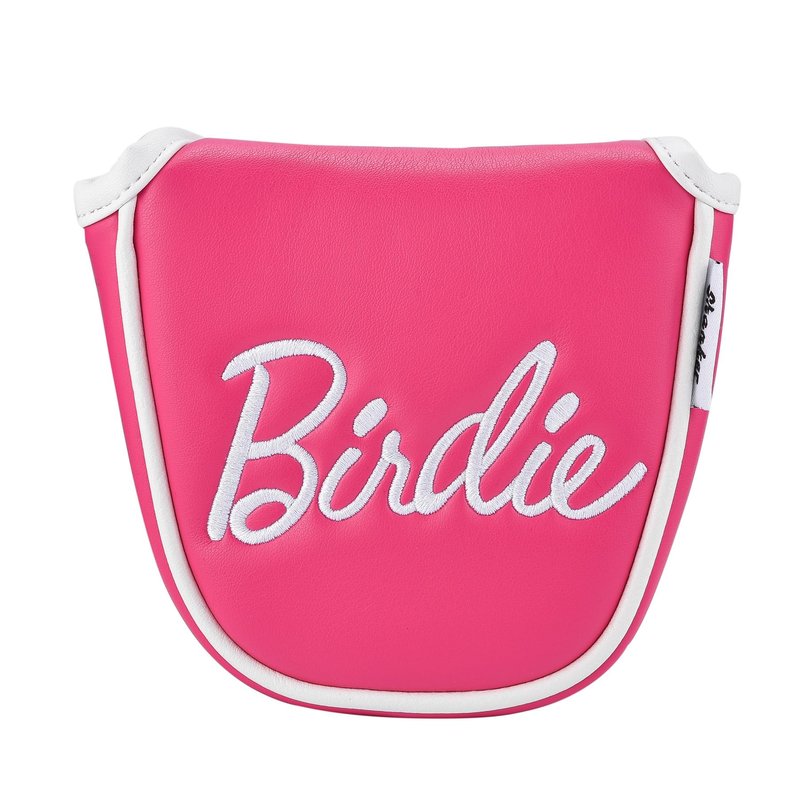 Shanker Golf Putter Cover - Birdie Funny Mallet Pink Putter Cover - Tour Grade PU Leather Pink Headcover - Funny Headcover for Golf Clubs - Perfect Joke Gift for Golfer